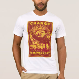 Camiseta ¡Cambie es obligatorio! Camarada Obama Spoof Shirt