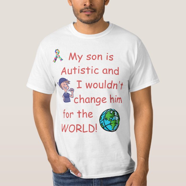 Camiseta Cambio autístico de Child/Do no para el mundo (Anverso)