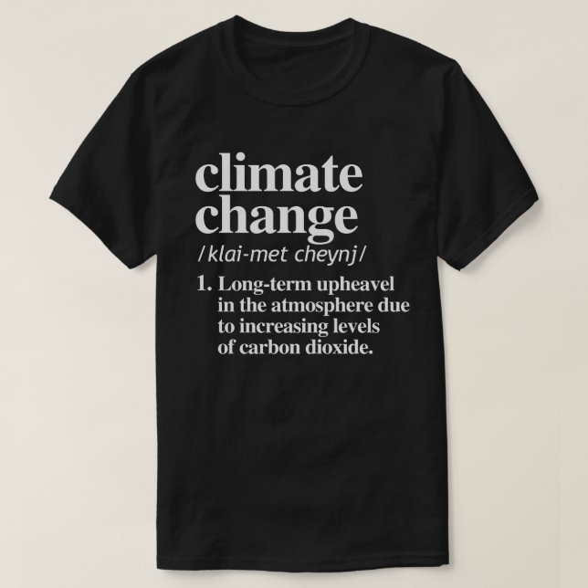 Camiseta Cambio climático (Diseño del anverso)