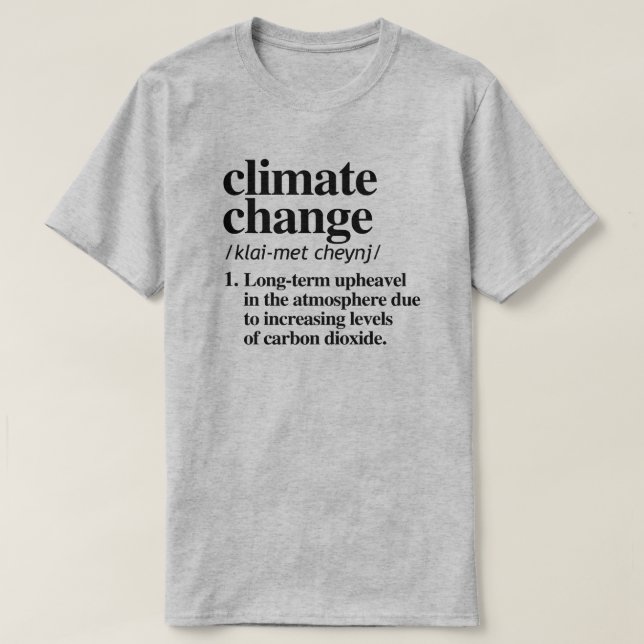 Camiseta Cambio climático (Diseño del anverso)