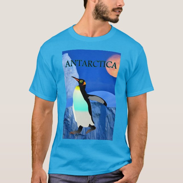 Camiseta Cambio climático Antártico Glaciar Penguin Moonsca (Anverso)