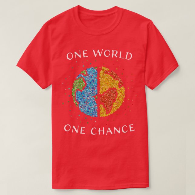 Camiseta Cambio climático climático en el medio ambiente (Diseño del anverso)