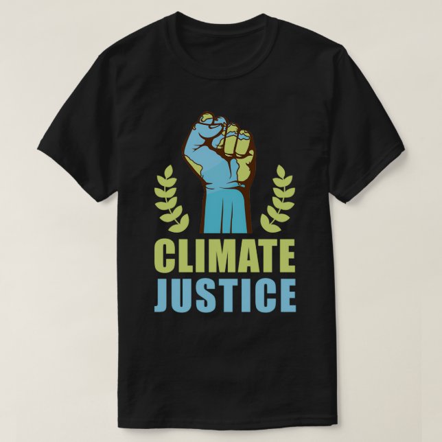 Camiseta Cambio climático en el Día de la Justicia Climátic (Diseño del anverso)
