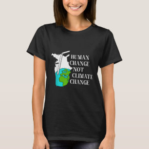 Camiseta Cambio Climático Humano Calentamiento Global Ambie