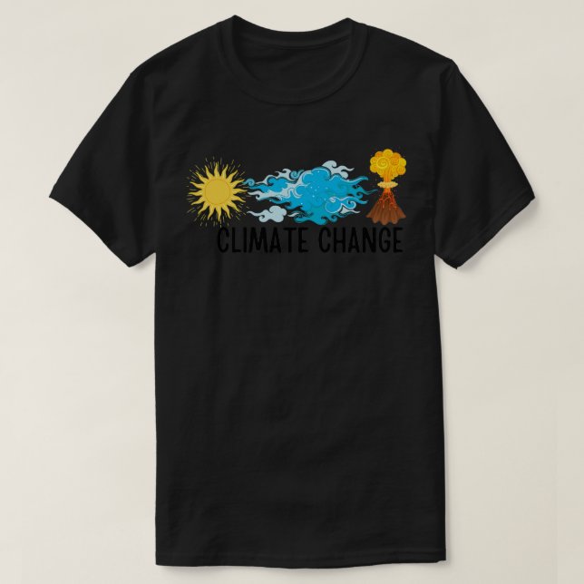 Camiseta Cambio climático No gracias al clima solar 2 (Diseño del anverso)