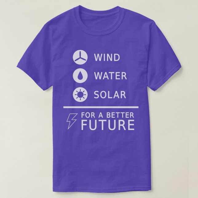 Camiseta Cambio climático: regalo de energía renovable 3 (Diseño del anverso)