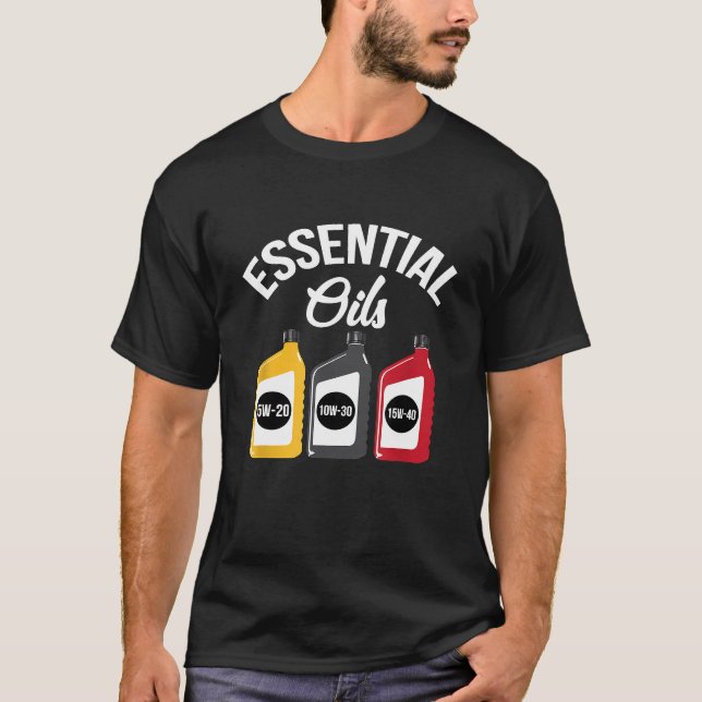 Camiseta Cambio de aceite mecánico para coches de aceites e (Anverso)