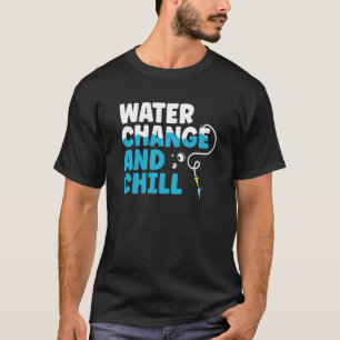 Camiseta Cambio de agua y acuario de tanque de peces de ave