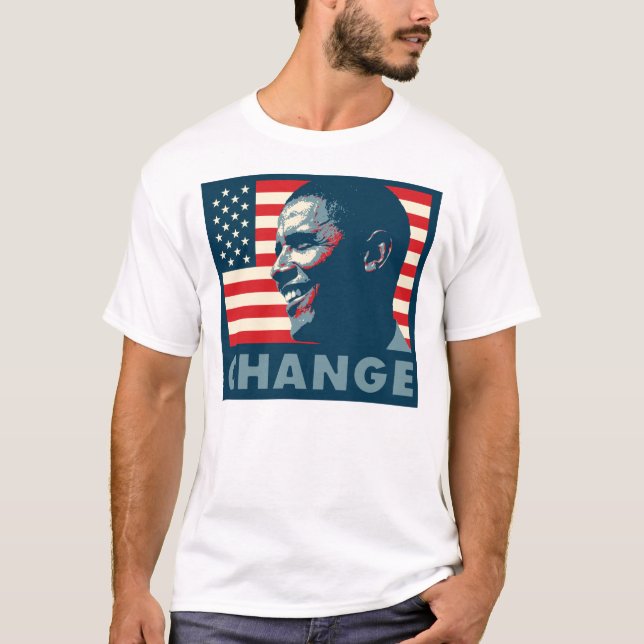 Camiseta CAMBIO de Barack Obama (Anverso)