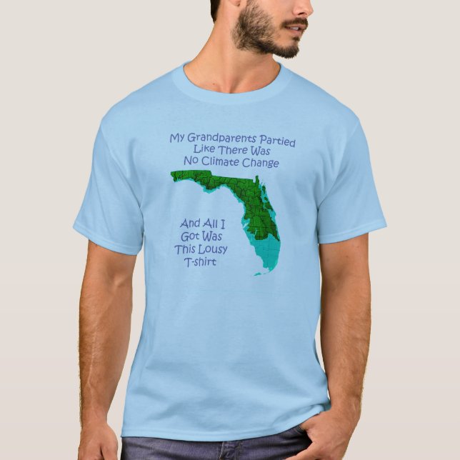 Camiseta Cambio de clima - azul (Anverso)
