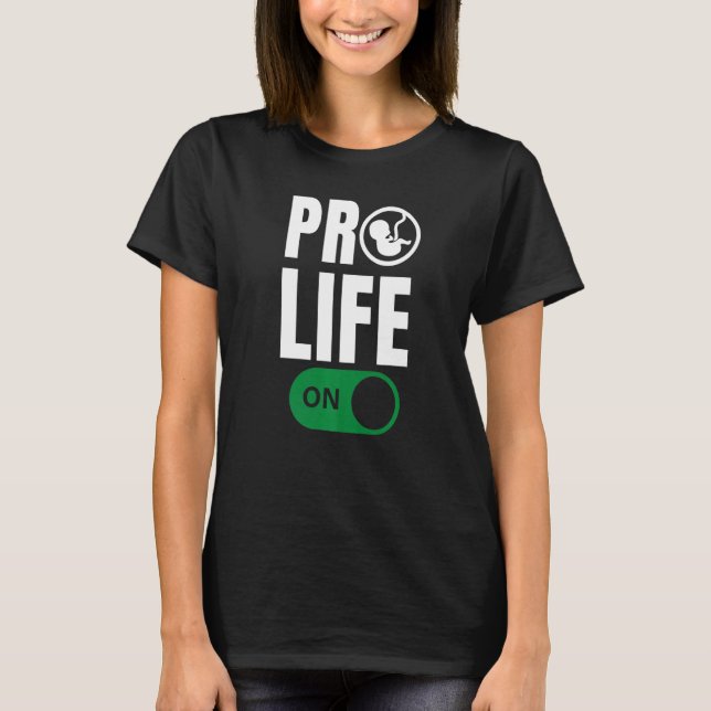 Camiseta Cambio de Feto de Pro Life (Anverso)