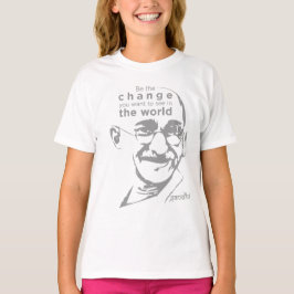 Camiseta Cambio de Gandhi el blanco del mundo