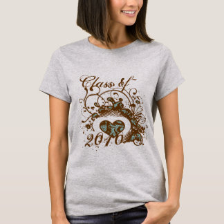 Camiseta Cambio de Graduación Año Whimsical Wing Heart Swir