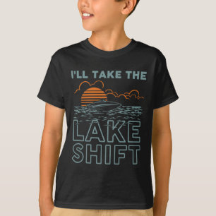 Camiseta Cambio de lago vida de lago divertido en barca 