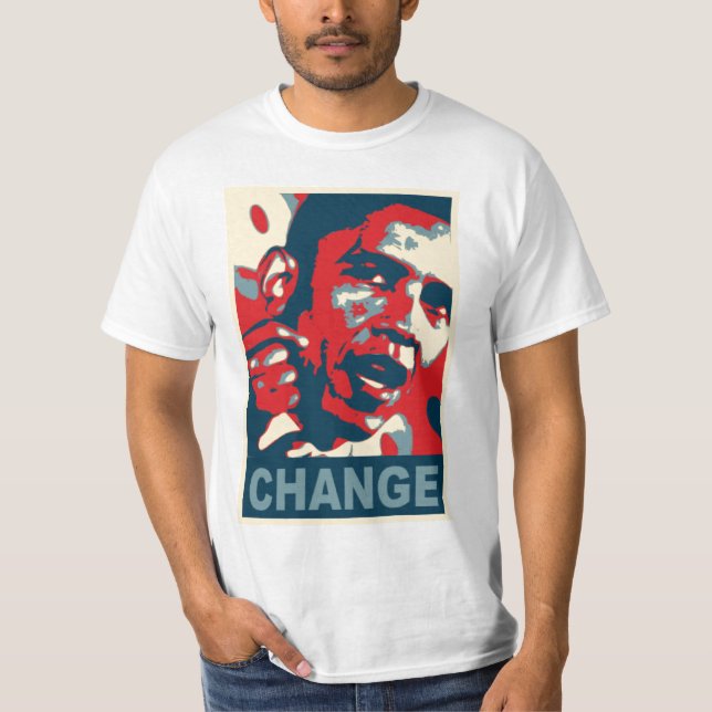 Camiseta Cambio de Obama, Jesús constante (Anverso)