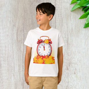 Camiseta Cambio De Otoño Cae Salto Y Reloj Retro
