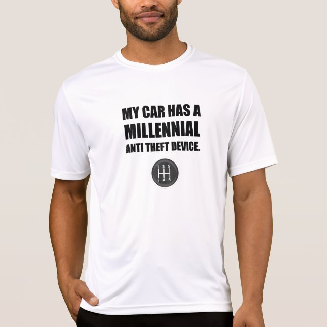 Camiseta Cambio de palillo anti milenario del coche del (Anverso)