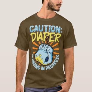 Camiseta Cambio de pañales en curso Cambiador de pañales