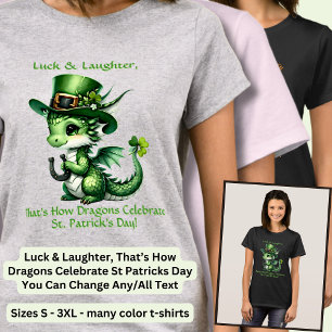 Camiseta Cambio de texto, suerte y risas