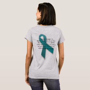 Camiseta Cambio del cáncer en el tee inspiracional de los e