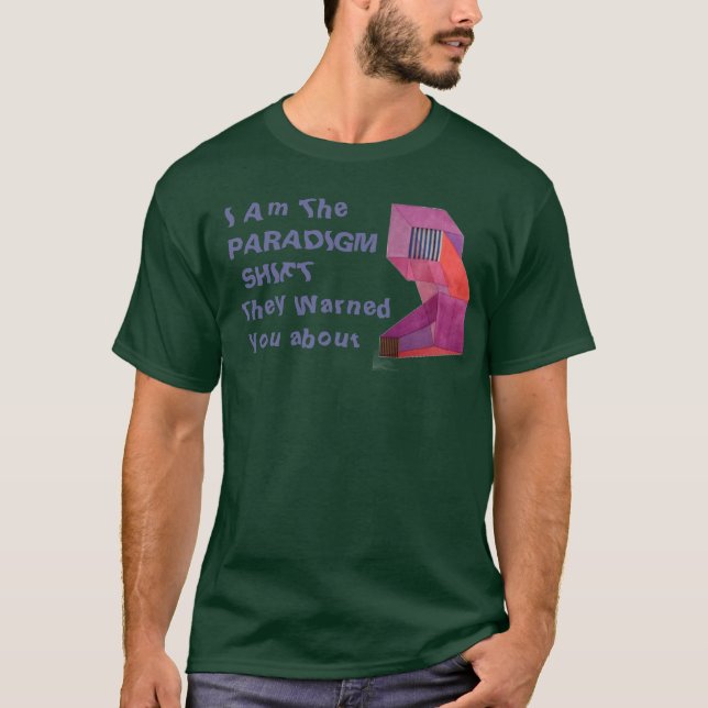 Camiseta Cambio del paradigma del cubo de Necker (Anverso)