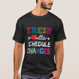 Camiseta Cambio en el horario escolar de los alumnos que no