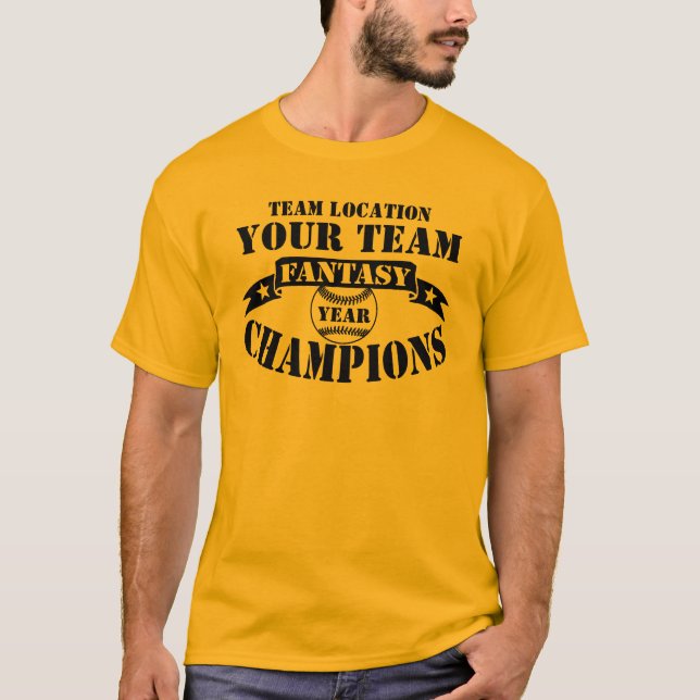 CAMISETA CAMBIOS DE BÉISBOL FANTASY DE TU EQUIPO (Anverso)