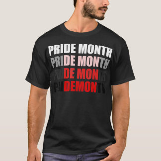 Camiseta Cambios de mes de ORGULLO en DEMON Funny LGBT Para