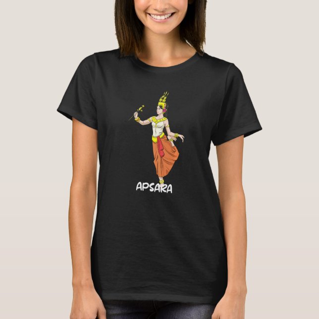 Camiseta Cambodia Cambodian Khmer Traditional Dance Apsara  (Anverso)