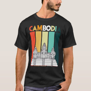 Camiseta Camboya Angkor Wat Retro Asia Turista