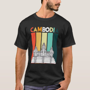 Camiseta Camboya Angkor Wat Retro Asia Turista