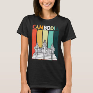 Camiseta Camboya Angkor Wat Retro Asia Turista