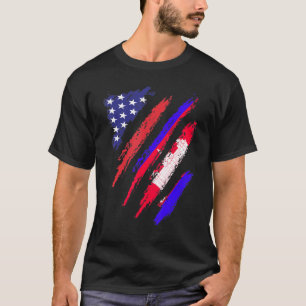 Camiseta Camboya Bandera Americana Grosera Patrimonio de la