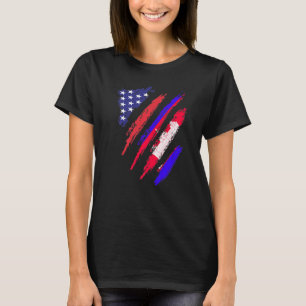 Camiseta Camboya Bandera Americana Grosera Patrimonio de la