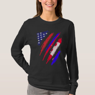 Camiseta Camboya Bandera Americana Grosera Patrimonio de la
