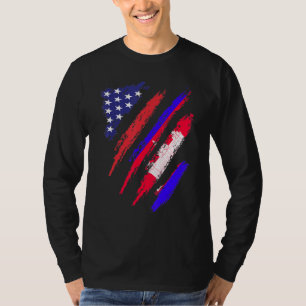 Camiseta Camboya Bandera Americana Grosera Patrimonio de la