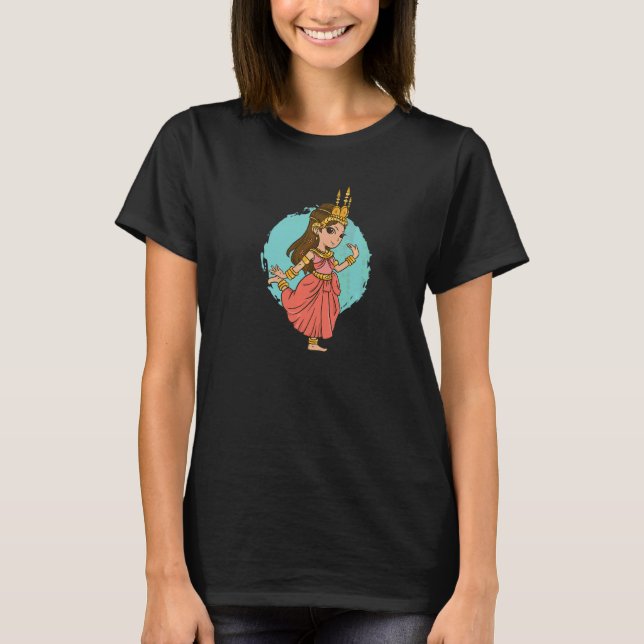 Camiseta Camboya Camboyano Khmer Danza Tradicional Orgullos (Anverso)