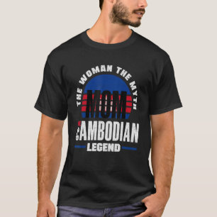 Camiseta Camboya: Día de la Madre de la bandera de Camboya