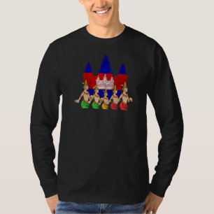 Camiseta Camboya: Jemeres camboyanos bailan tradicional Aps