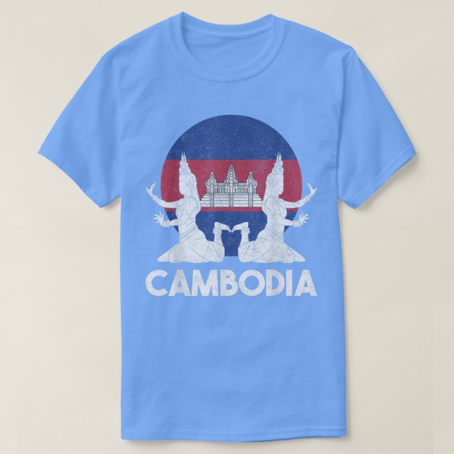 Camiseta Camboya: Jemeres camboyanos bailan tradicional Aps (Diseño del anverso)