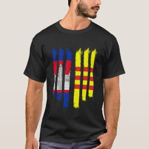 Camiseta Camboya Jemeres Camboyanos Vietnam Vietnamita Mezc