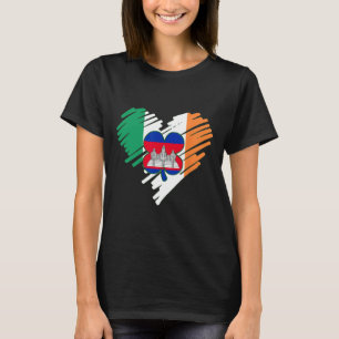 Camiseta Camboya Orgullosa bandera camboyana Día Sha