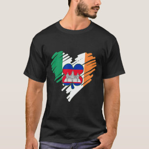 Camiseta Camboya Orgullosa bandera camboyana Día Sha