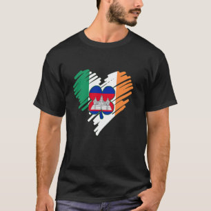 Camiseta Camboya Orgullosa bandera camboyana Día Sha