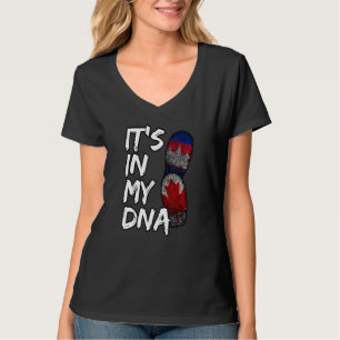 Camiseta Camboya: Orgulloso Canadá Khmer Fla canadiense