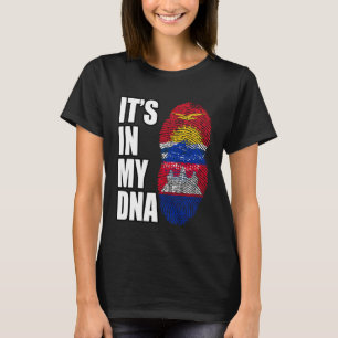 Camiseta Camboya Y Kiribati Mezclan Bandera Del Patrimonio
