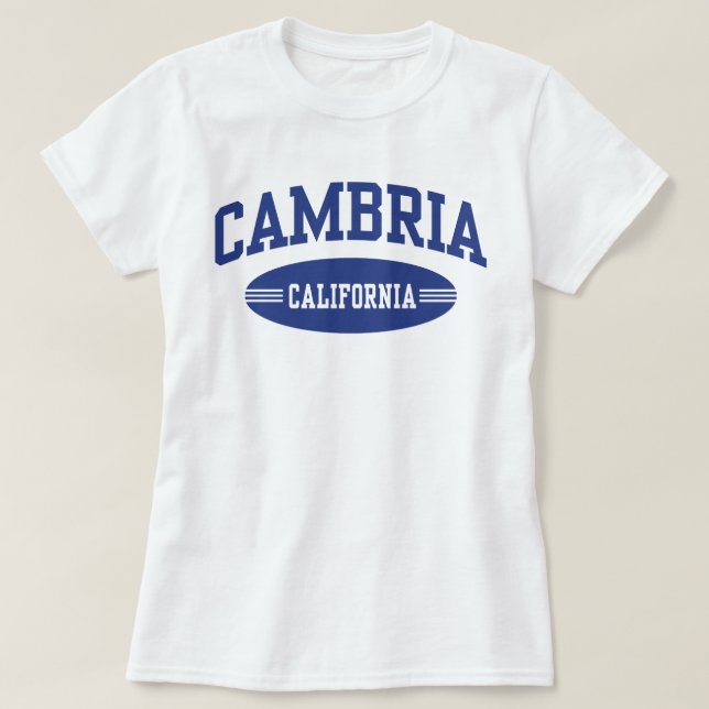 Camiseta Cambria California (Diseño del anverso)