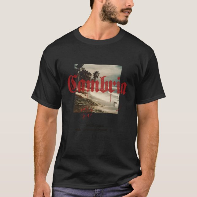 Camiseta Cambria California Ca Tattoo Beach Surf (Anverso)