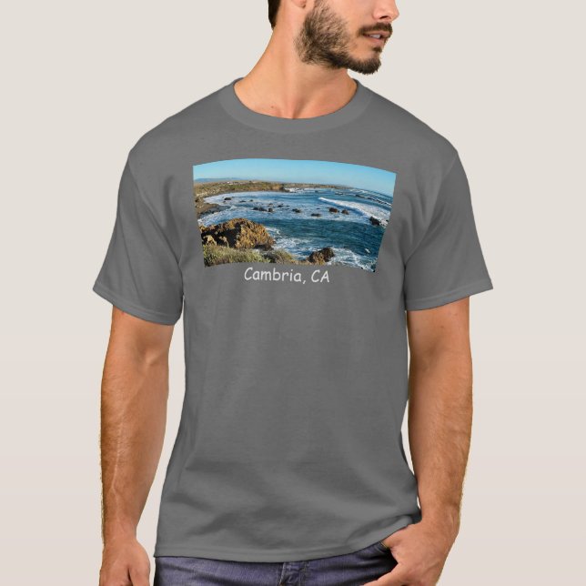 Camiseta Cambria, California Shoreline (Anverso)