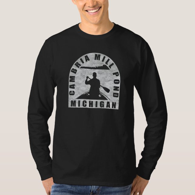 Camiseta Cambria Mill Pond Canoeing Michigan (Anverso)